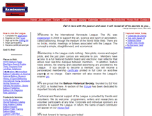 Tablet Screenshot of interaeroleague.com